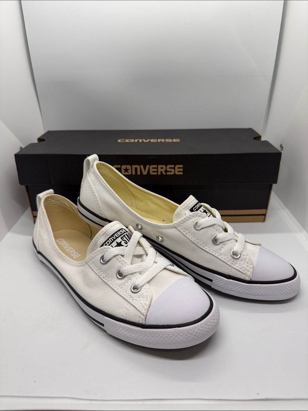 Converse Chuck Taylor All Star Ballet Canvas Slip-On Sneakers - NEW!